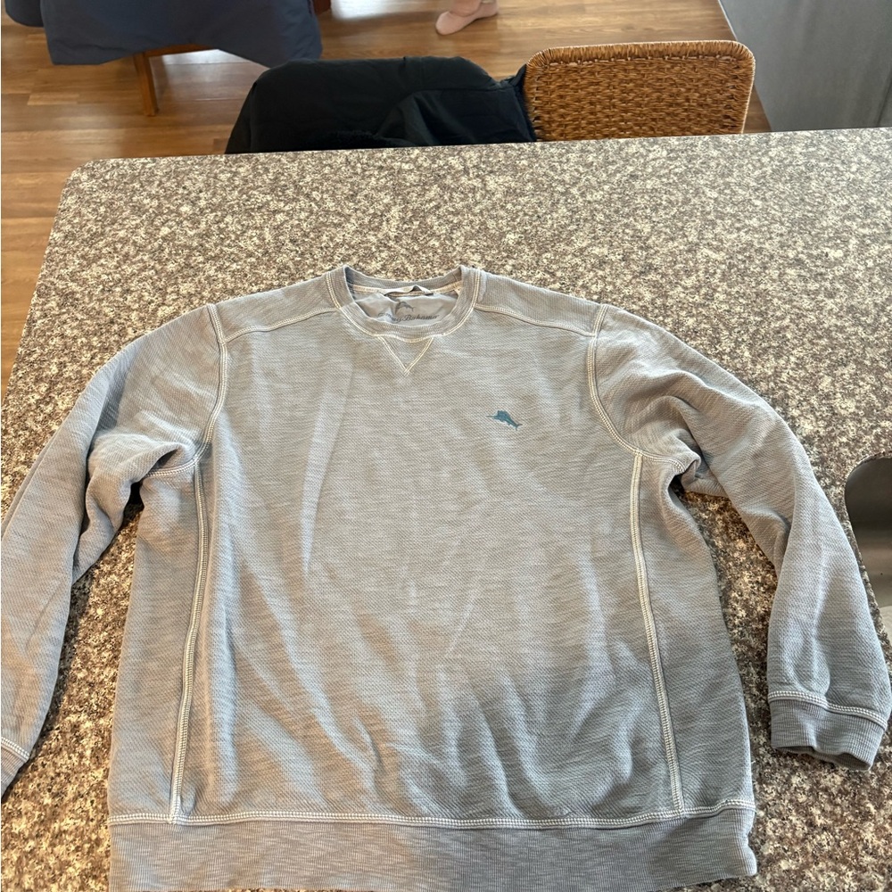 Tommy Bahama Light Gray Crewneck Sweater